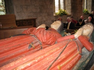 The alabaster tomb of Thomas Babbibgton and wife Edith in Ashover Church